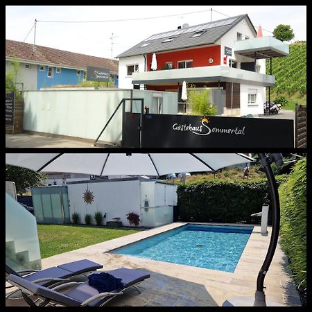 Gaestehaus Sommertal Mit Pool Im Garten, Eigener Parkplatz, 800M Zum Bodensee, 300M Zur Altstadt Мерсбург Екстер'єр фото